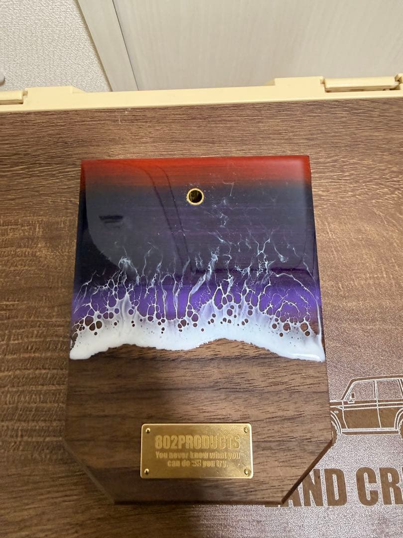 夜明けレジンランタンスタンド ウォールナット 802PRODUCTS