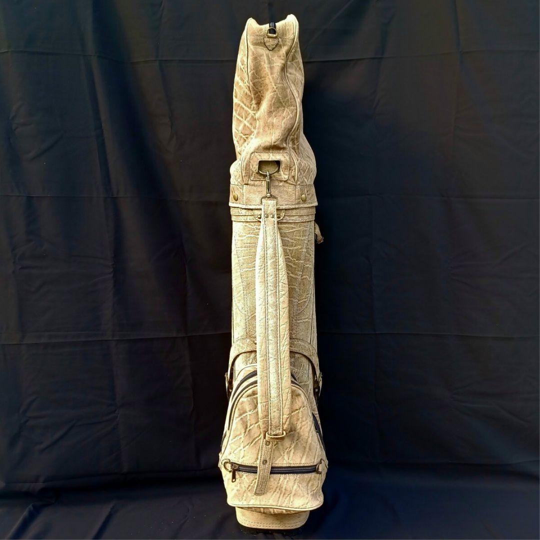 kasco キャスコ 総 象 革 エレファント キャディバッグ ゴルフ バッグ