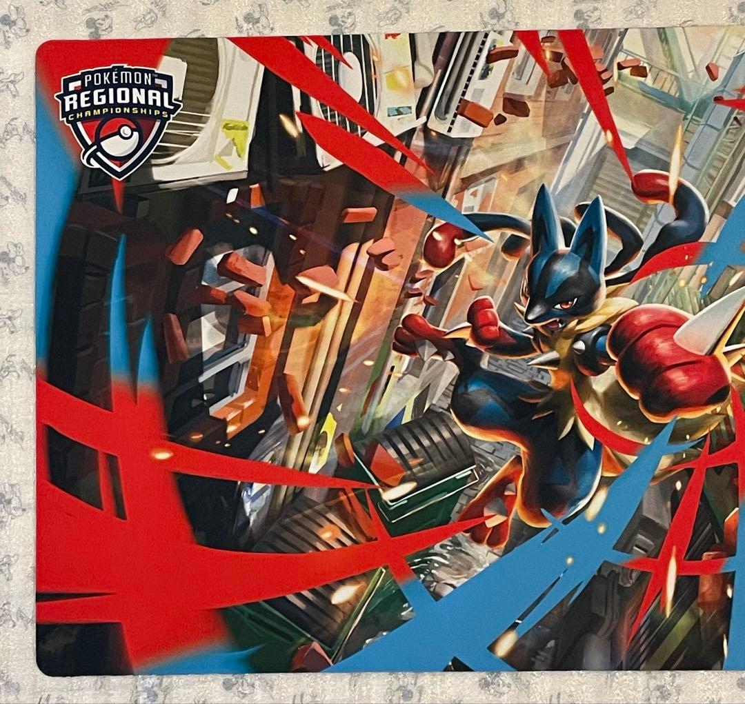 希少 メガルカリオ リージョナル プレイマット ポケモンカード 公式品