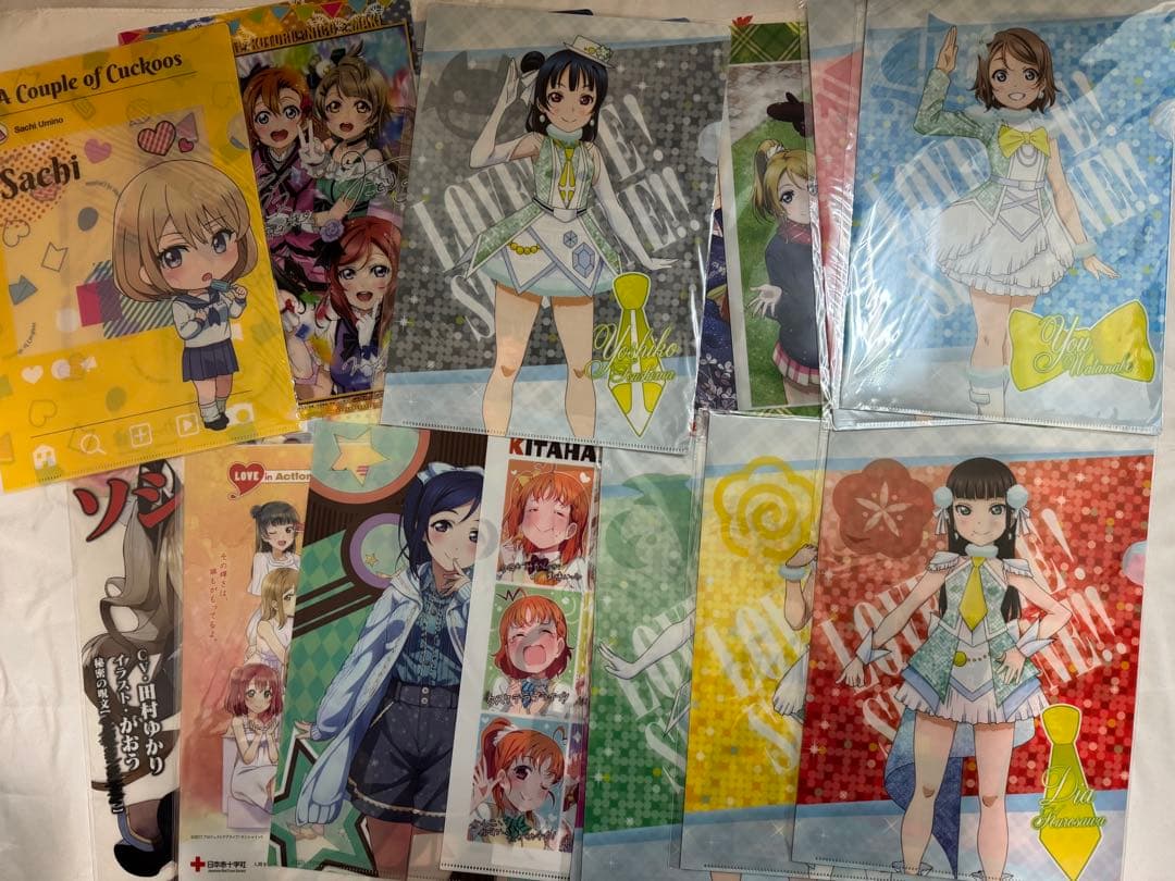 アニメ、ゲーム系　クリアファイル　３００枚以上まとめ売り　ラブライブ　ゴジラ