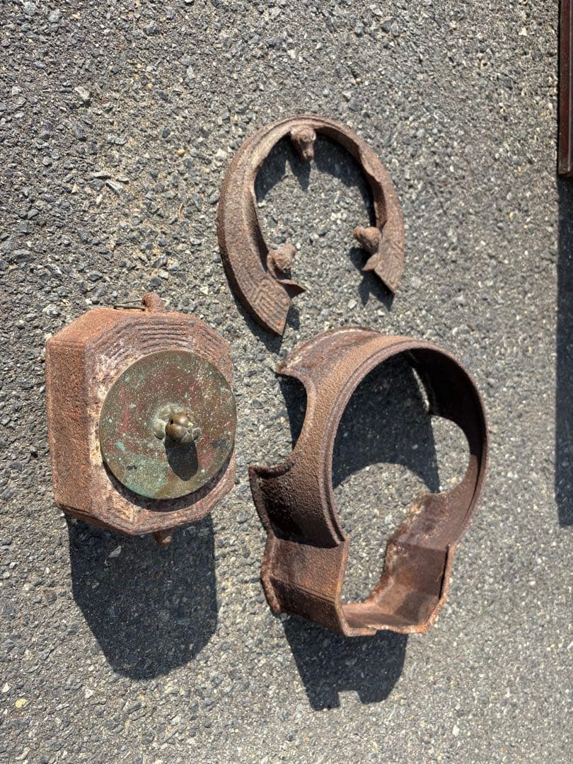 長火鉢　龍文堂酒燗器付　銅蓋　火箸付　囲炉裏座卓 引出し付き　灰付　当時物