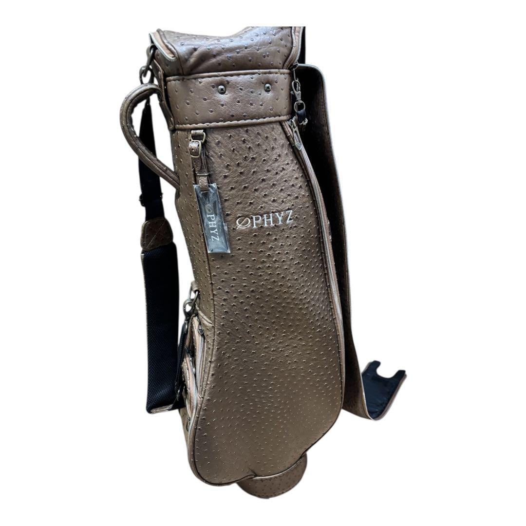 【美品】ブリヂストン ファイズ PHYZ キャディバック ブラウン クロコダイル