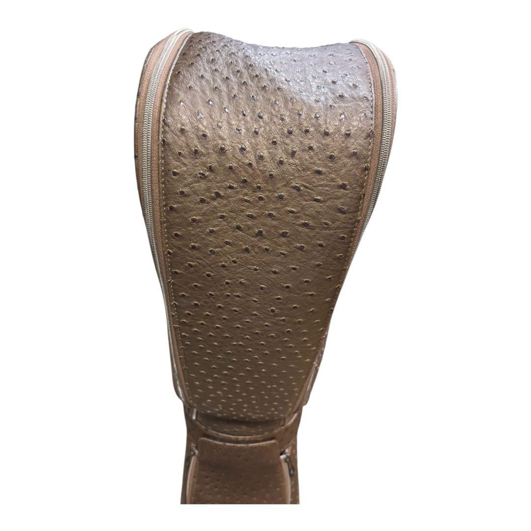 【美品】ブリヂストン ファイズ PHYZ キャディバック ブラウン クロコダイル