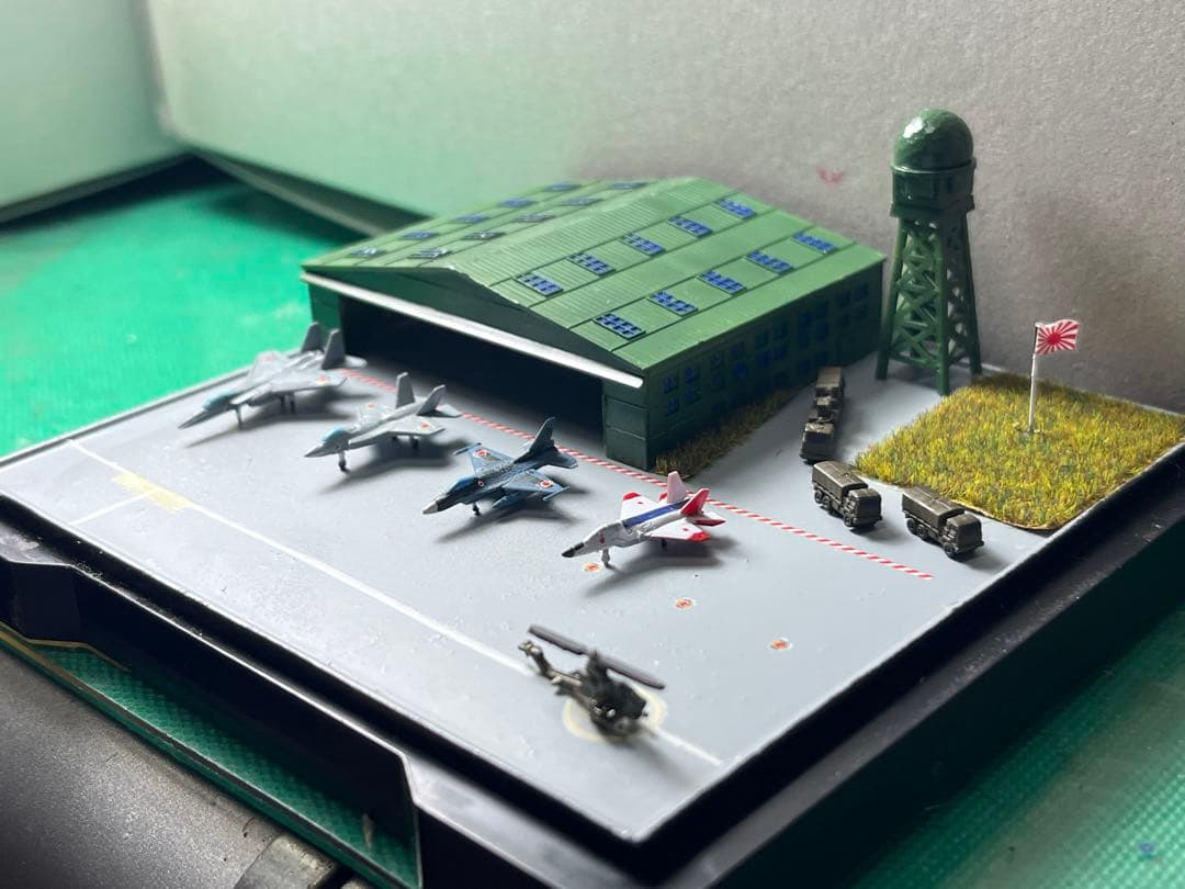 1/700自衛隊基地ジオラマ航空機付