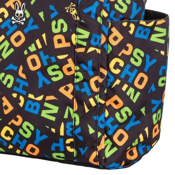 新品 サイコバニー Psycho Bunny カラフル トートバッグ ブラック