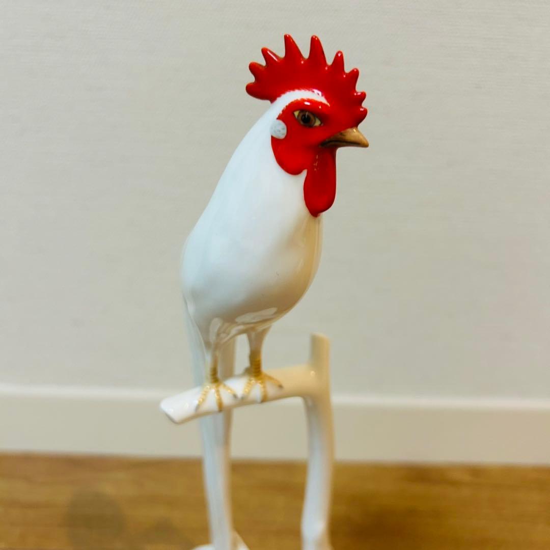 ノリタケ　置物オナガドリ(長尾鶏)