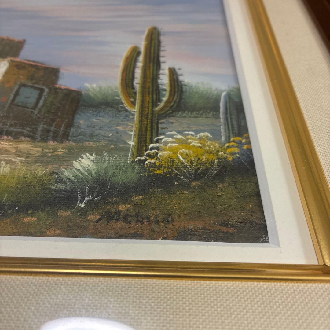 風景画 油彩画 メキシコで購入。