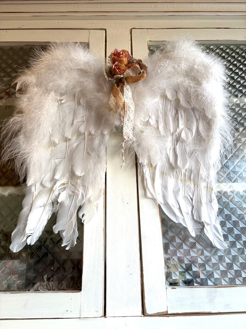 ♡ ベルギーアンティーク　エンジェルウィング　天使の羽　スモールサイズ　マヌカン