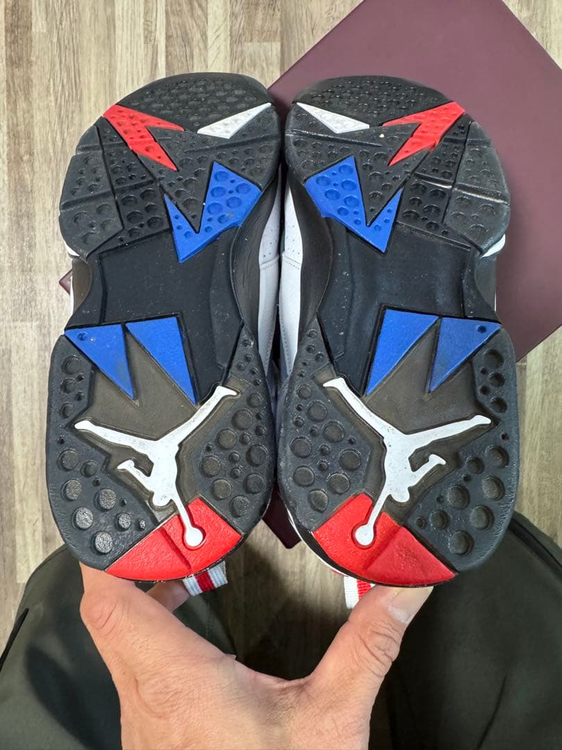 エアジョーダン 7 ホワイト/レッド/ネイビー　パリ・サンジェルマン