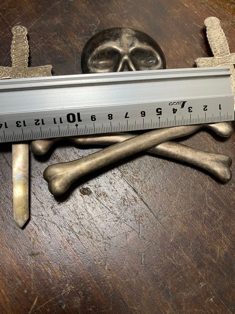 1800年後半フリーメイソン テンプラー スカル装飾 エプロン バイカー