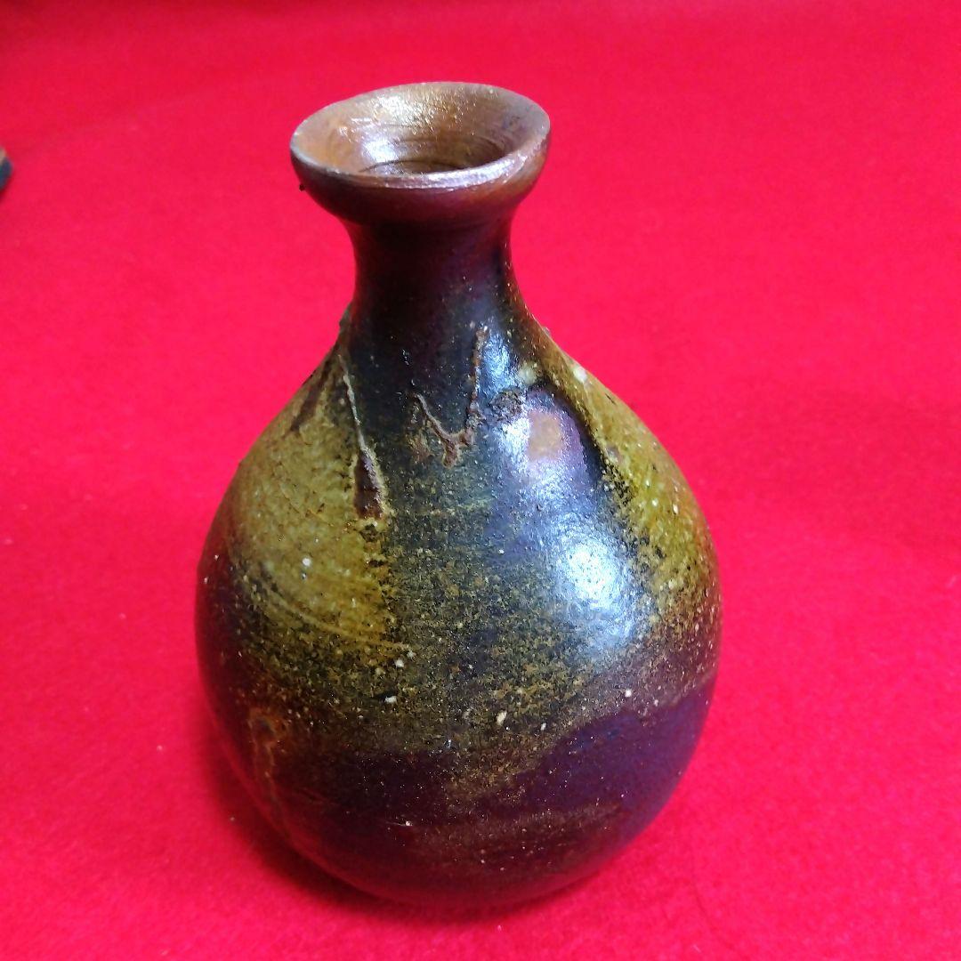 備前焼　「人間国宝」　重要無形文化財　伊勢崎淳　徳利　酒器　木箱あり