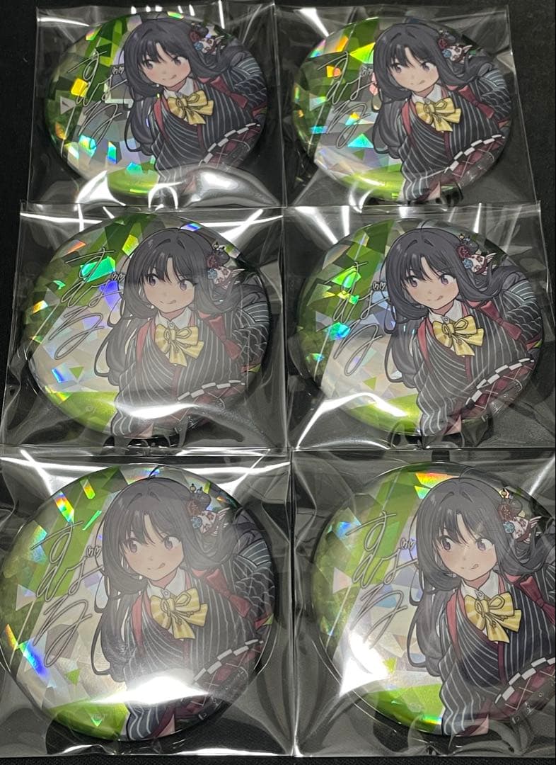 ガールズバンドクライ　缶バッジ　安和すばる サイン　ホロ　6点セット