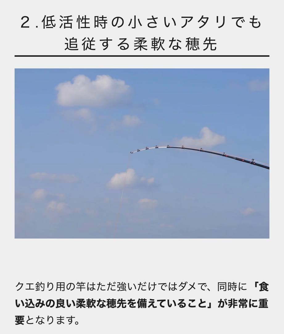 クエ竿、石鯛竿、タマン、カンパチ、クエ、石鯛