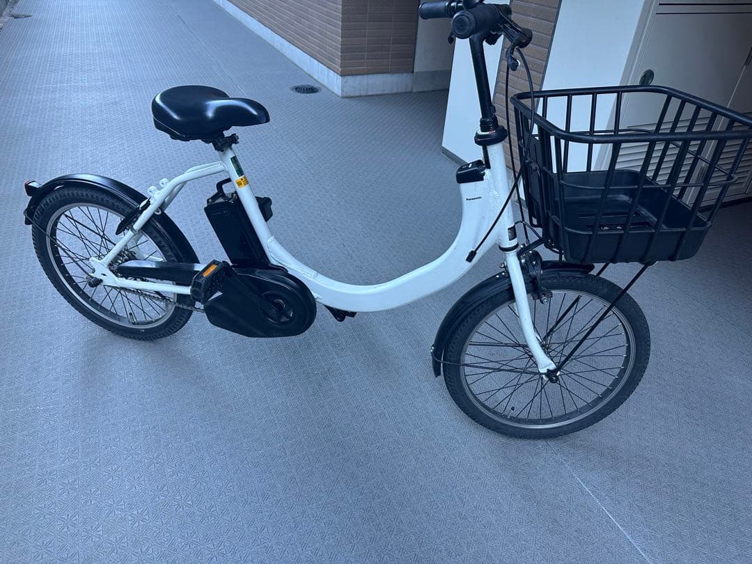 美品 Panasonic電動アシスト自転車SWBE-FSW012N前カゴ・鍵変更