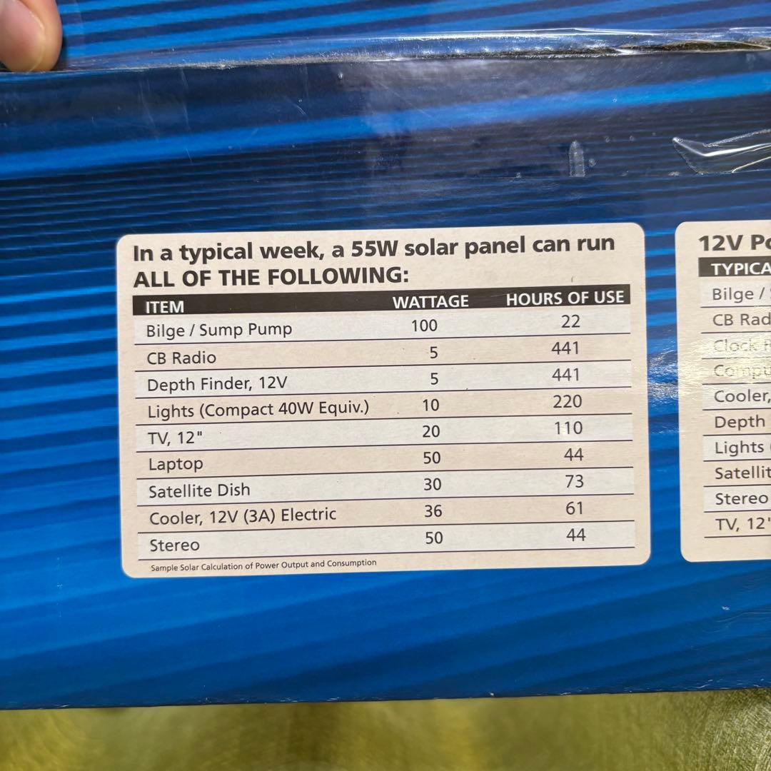 コールマン　太陽光発電ソーラーキット　PVS-55WB ソーラーパネル