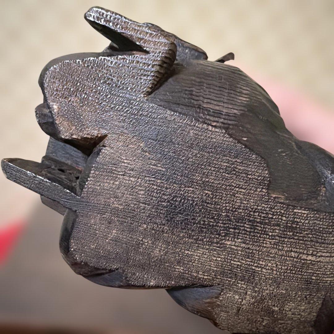 「柿本人麻呂像」木彫　神像　頓阿法師