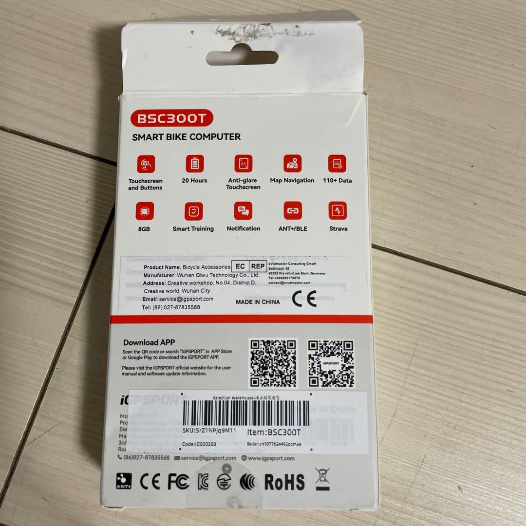 メ　iGPSPORT タッチスクリーン搭載 自転車 ナビ GPS搭載 地図表示