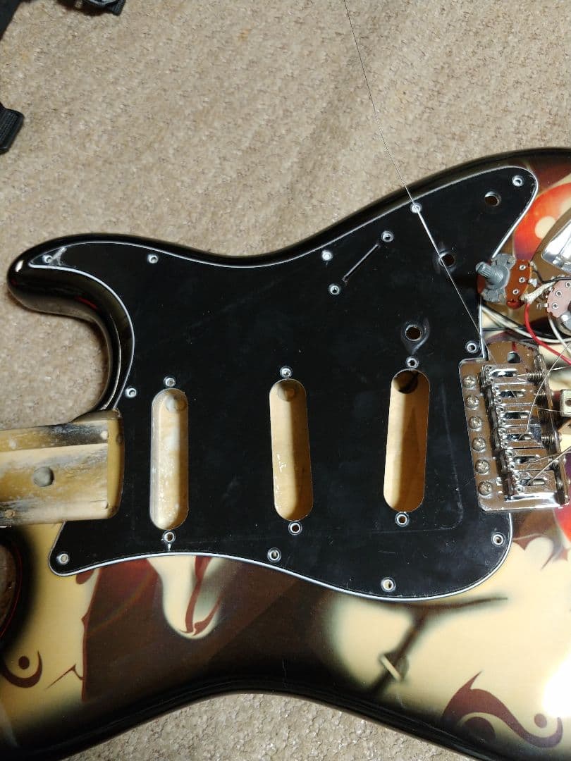 IMP Imperial エレキギター ピエロデザイン　ストラトキャスタータイプ