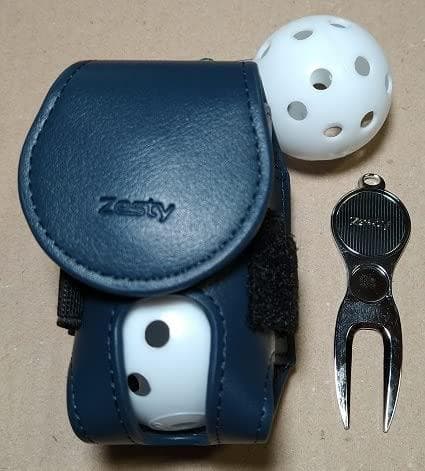 ☆プレーに集中出来るスマートなゴルフボールケース　ネイビー