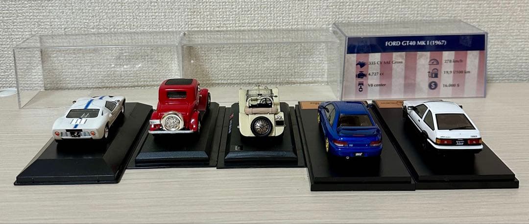 ミニカーコレクション トヨタ トレノ 1983 /インプ/FORD他まとめ5点