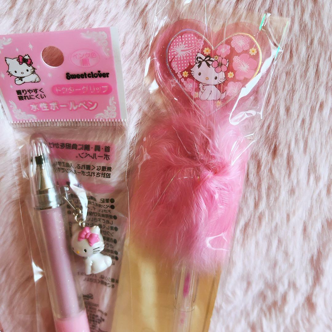 希少レア　チャーミーキティ　レターセット　ペン　まとめ売り　平成レトロ　サンリオ