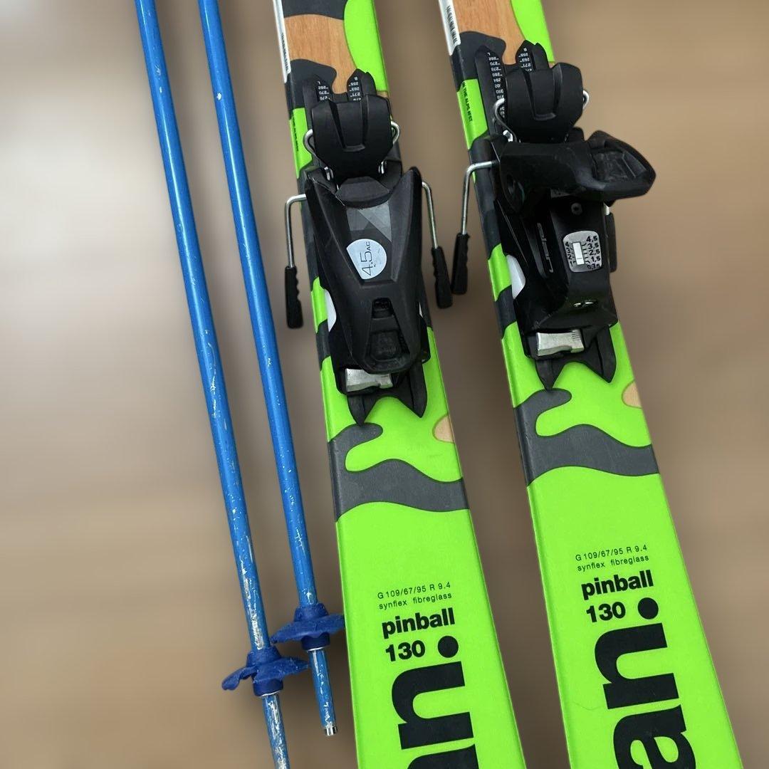 elan スキー 130cm カモフラージュセット