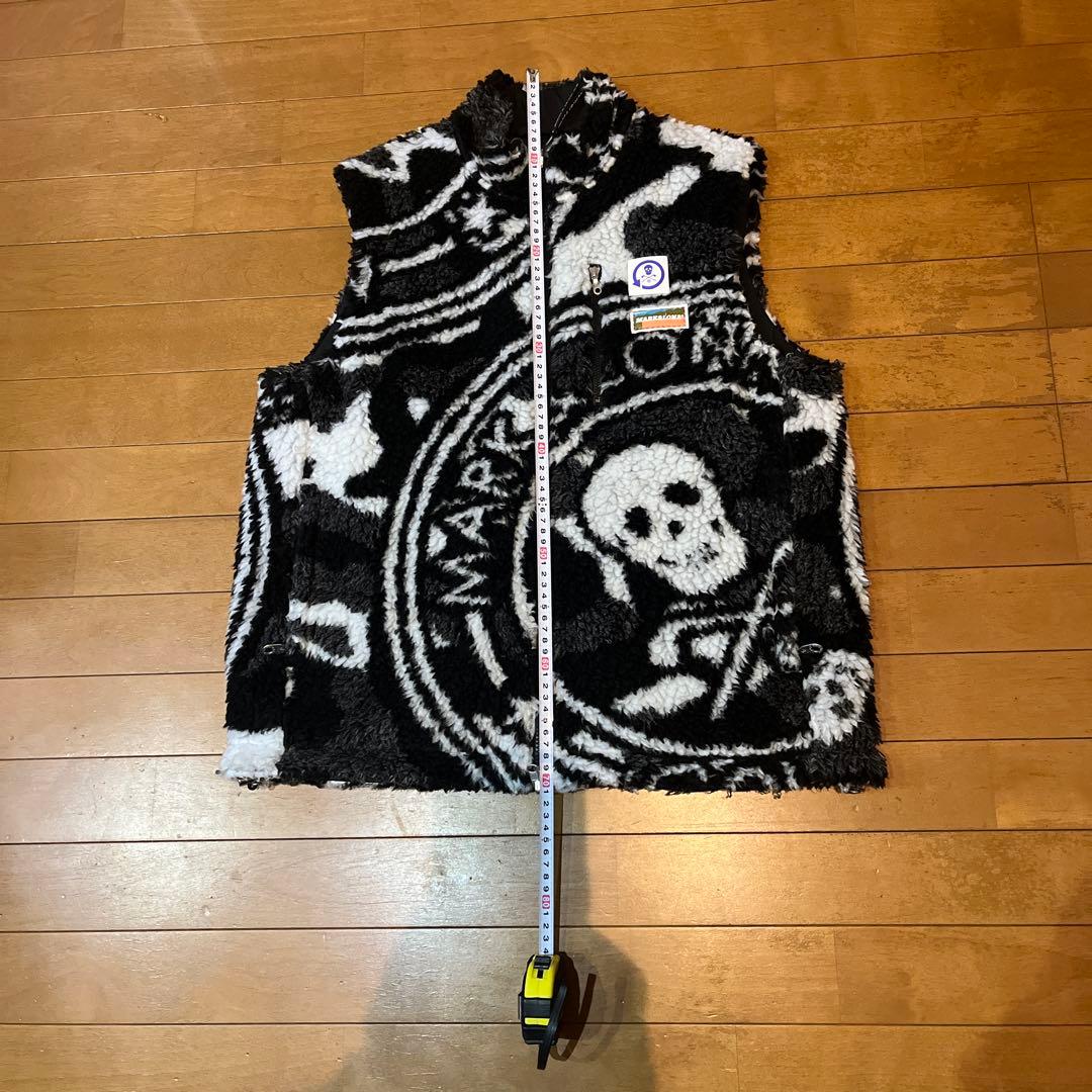 【美品】マークアンドロナ　マッシブ　リバーシブル　ボア　キルティング　ベスト