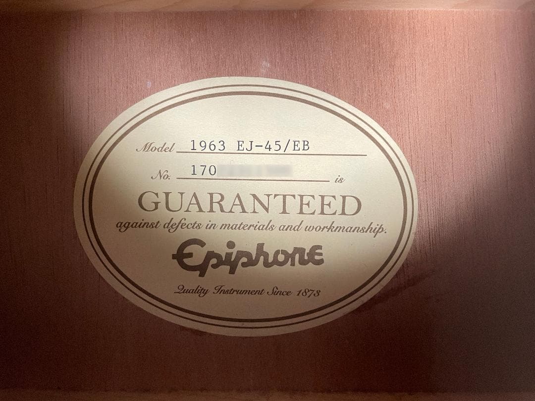 ギター Epiphone 1963 EJ-45/EB