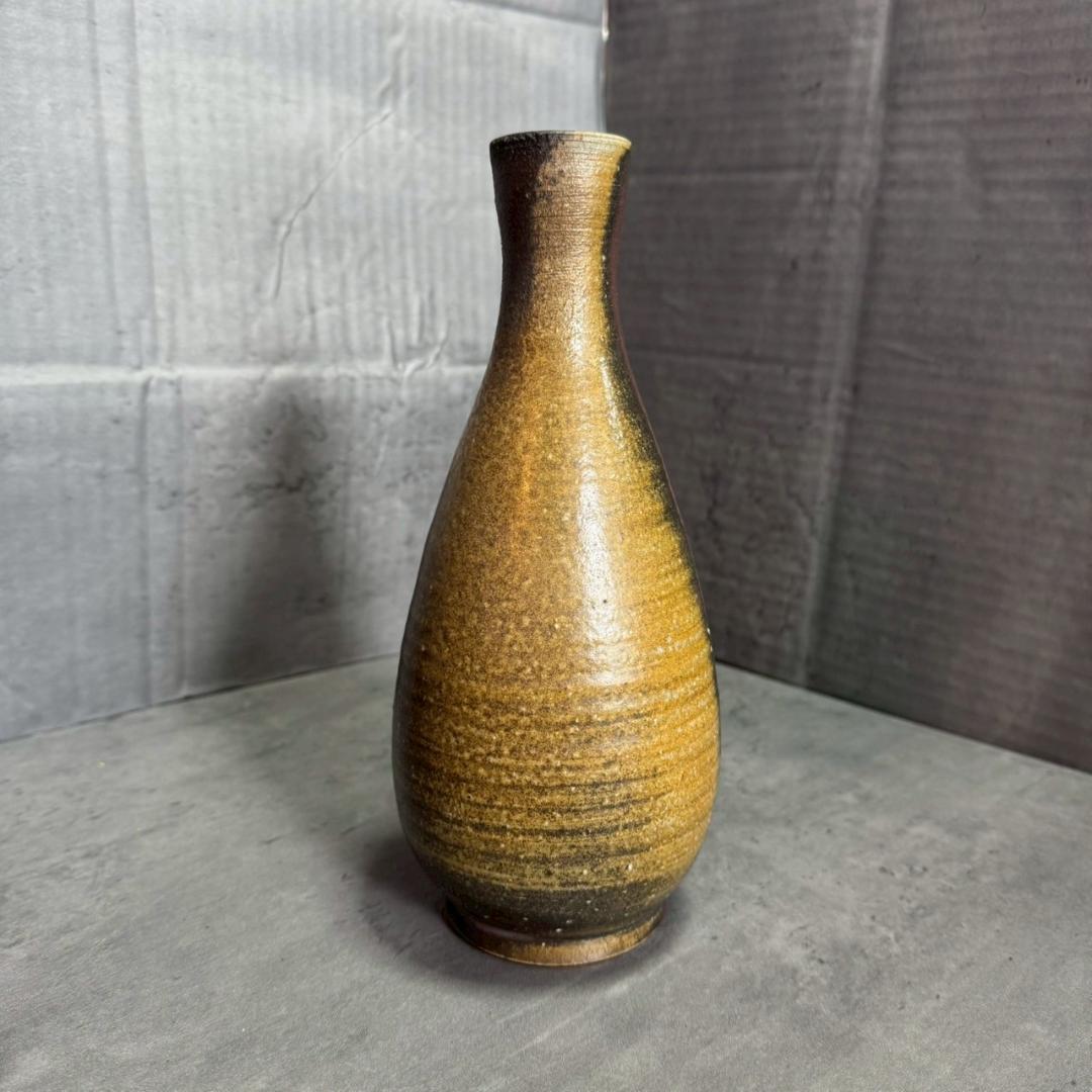 備前焼 矢部篤郎 一輪挿し 花入 共箱・共布・略歴付き 人気作家