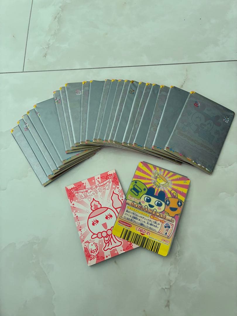 平成レトロ★たまごっちカップメモ　ごっちカード★22セット