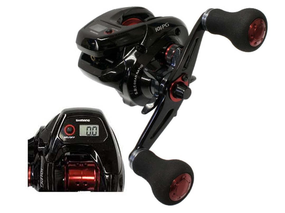 シマノ　１５炎月ＣＴ　１０１ＰＧ「左巻き」新品　カウンター付き軽量鯛ラバリール