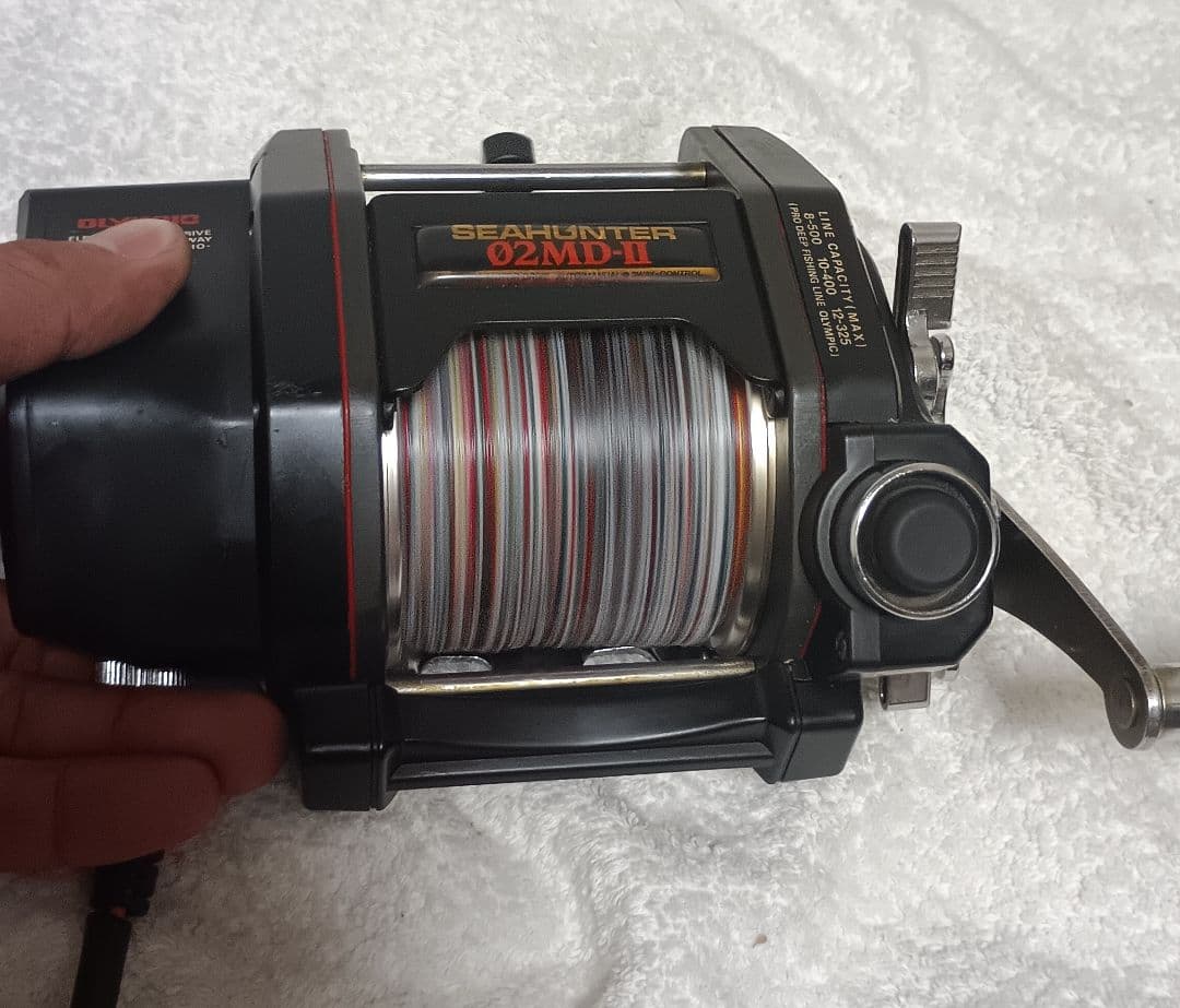 オリムピックシーハンター02MD-Ⅱ電動リール！通電確認済み