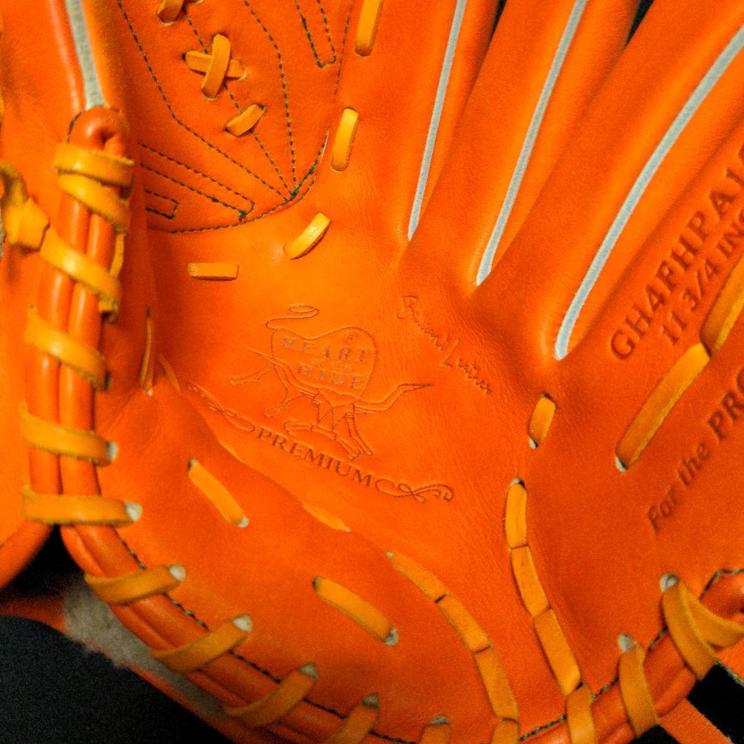 【未使用品】ローリングス硬式用グローブHOW PREMIUM投手用カラーオレンジ