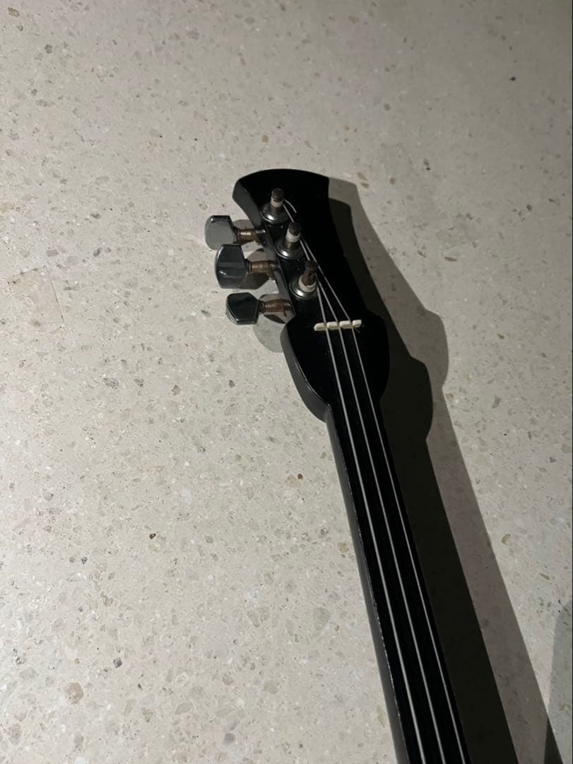 ヒョウ柄デザインの三線本体