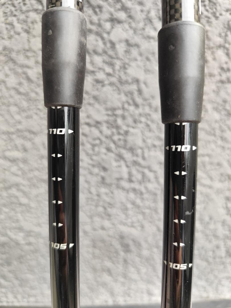 KIZAKI（キザキ）　カーボンスキー ストック 105-125cm