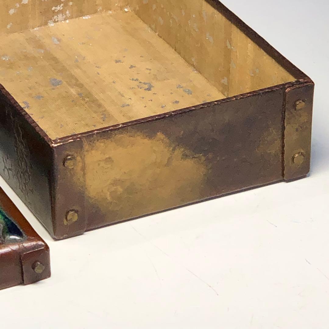 七宝 椿 タバコケース 銅製 小物入れ 贈 名古屋市