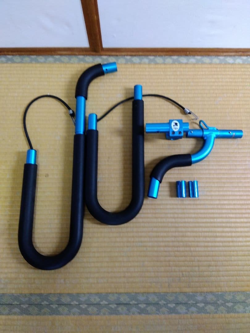 サーフボード　自転車　キャリア　アルミ製　ブルー　ショートボード　ロングボード