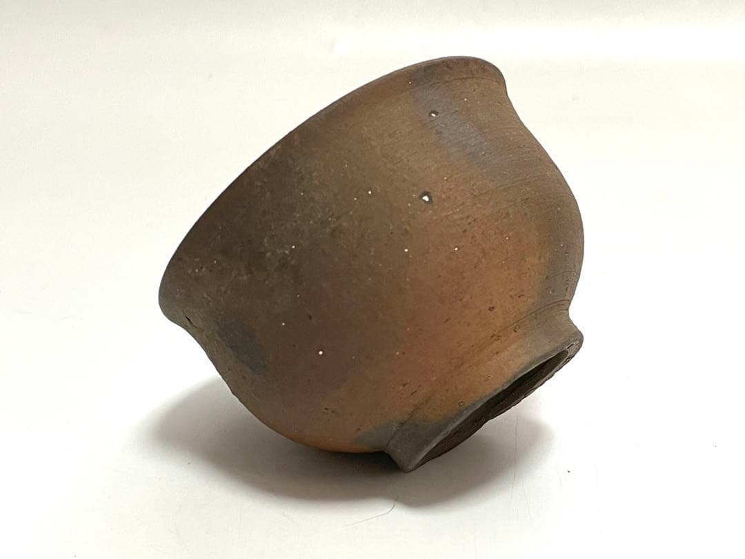 陶芸家　作家物　作者不明　焼締　やきもの　盃　ぐい呑　小碗　箱無し　沖縄　琉球
