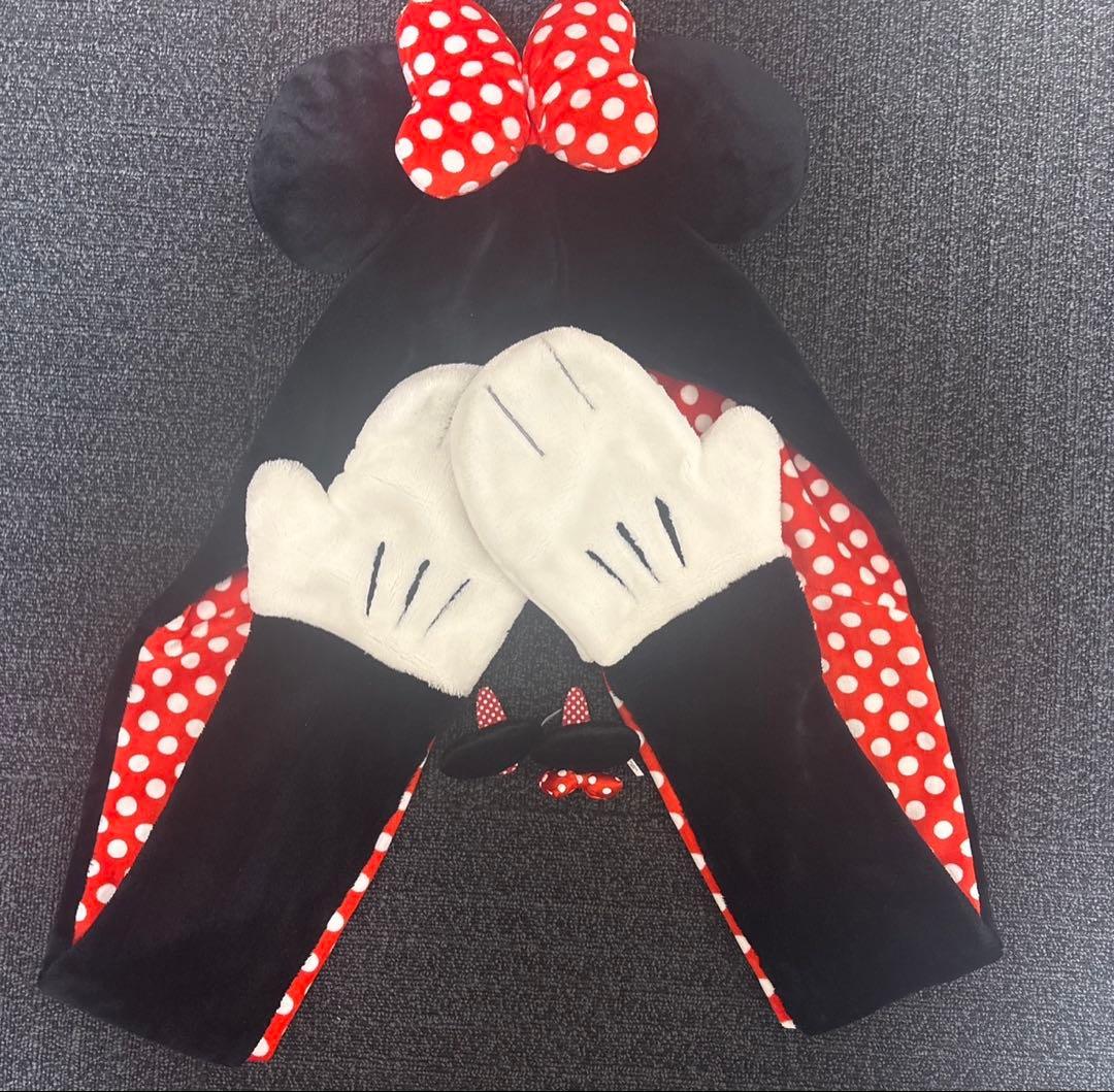 マフラーファンキャップ ミニー パッチン カチューシャ ピン