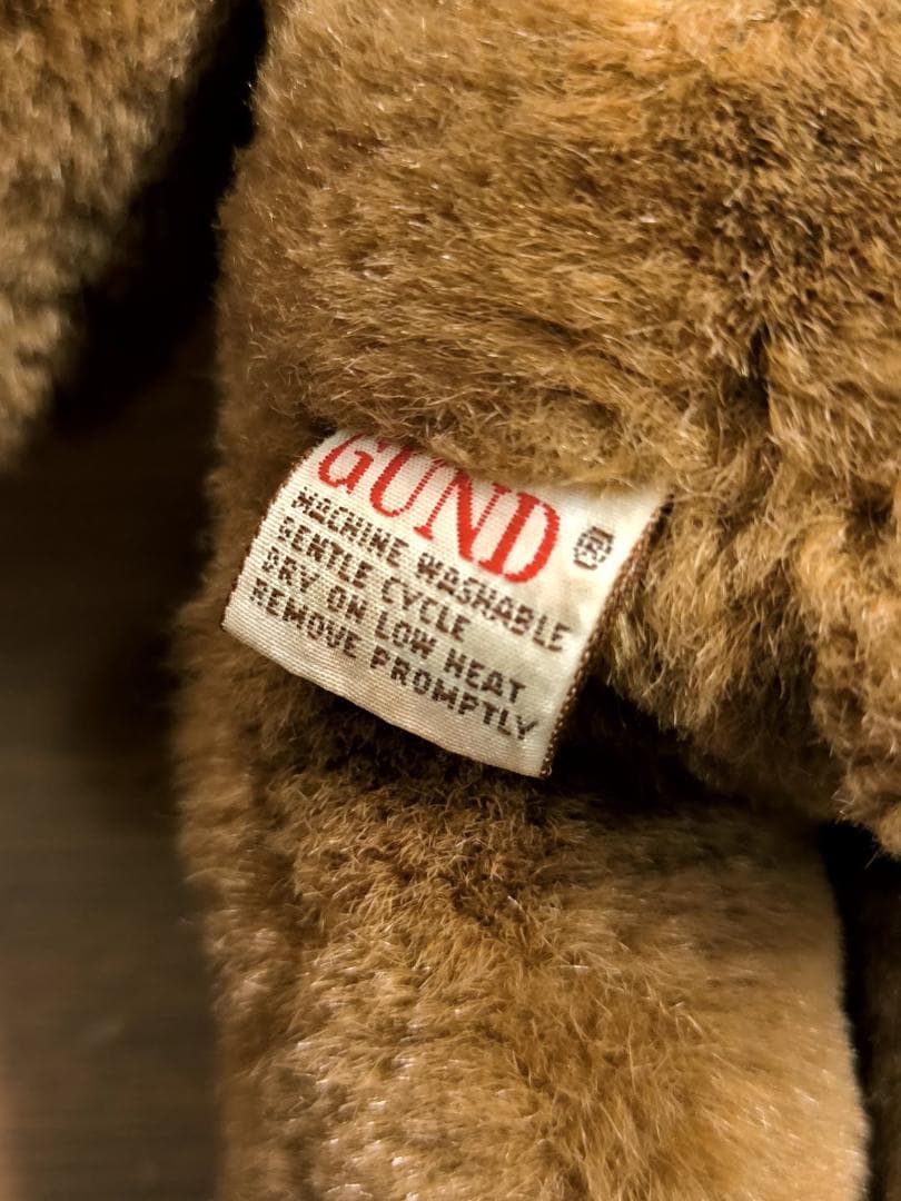 レトロ GUND 1983 ブラウンベアぬいぐるみ [エンブレム付] テディベア