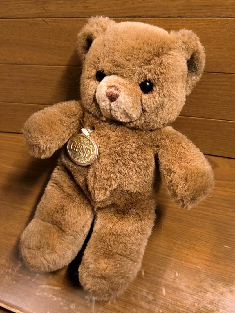 レトロ GUND 1983 ブラウンベアぬいぐるみ [エンブレム付] テディベア