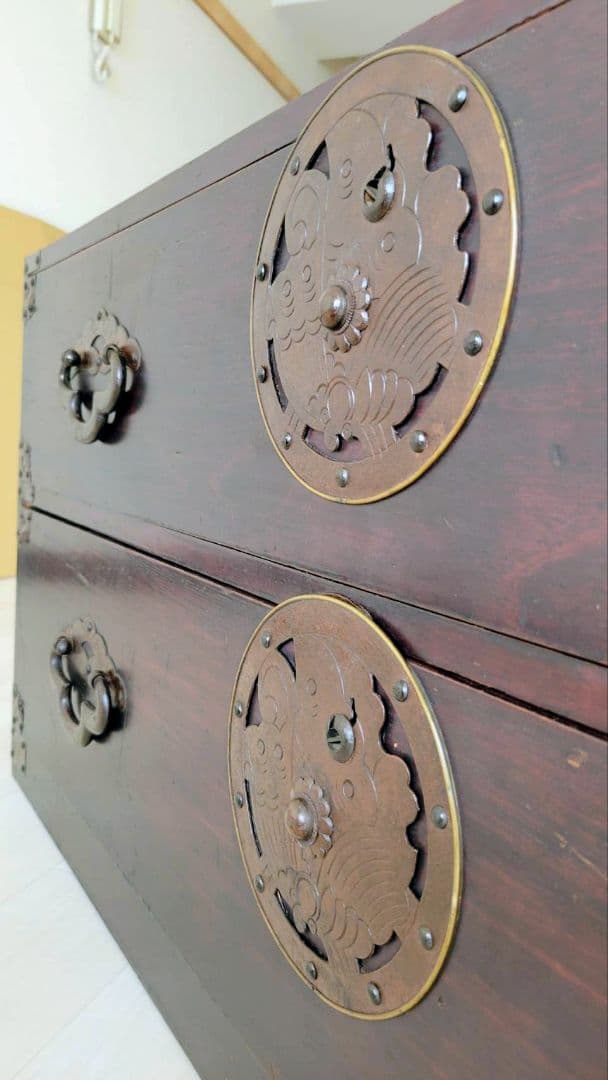 東北地方の時代箪笥　 米沢箪笥　時代箪笥 和インテリア　TVボード