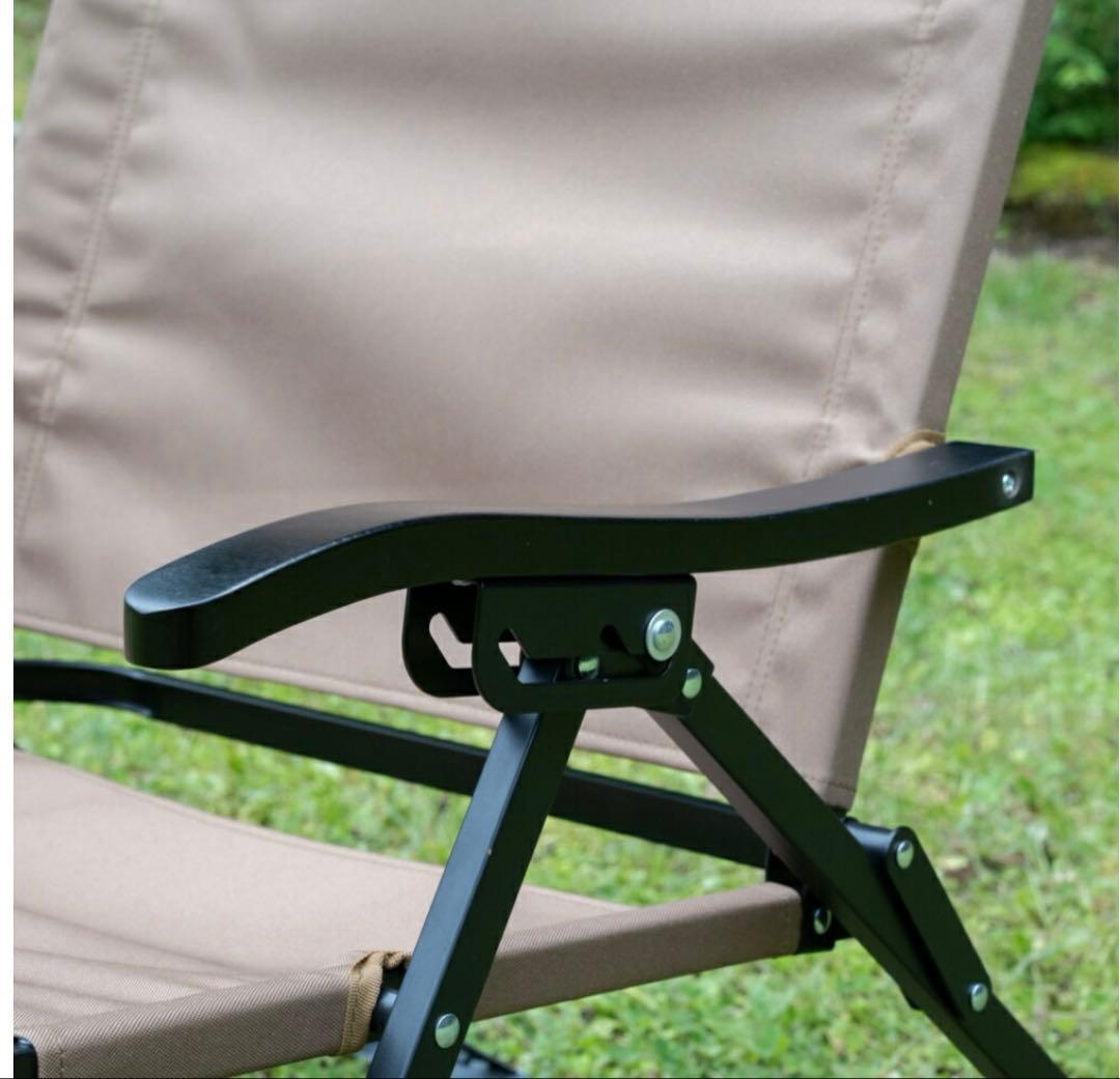 アルペンアウトドアーズ 撥水ローチェア リクライニング キャンプ チェア 2脚