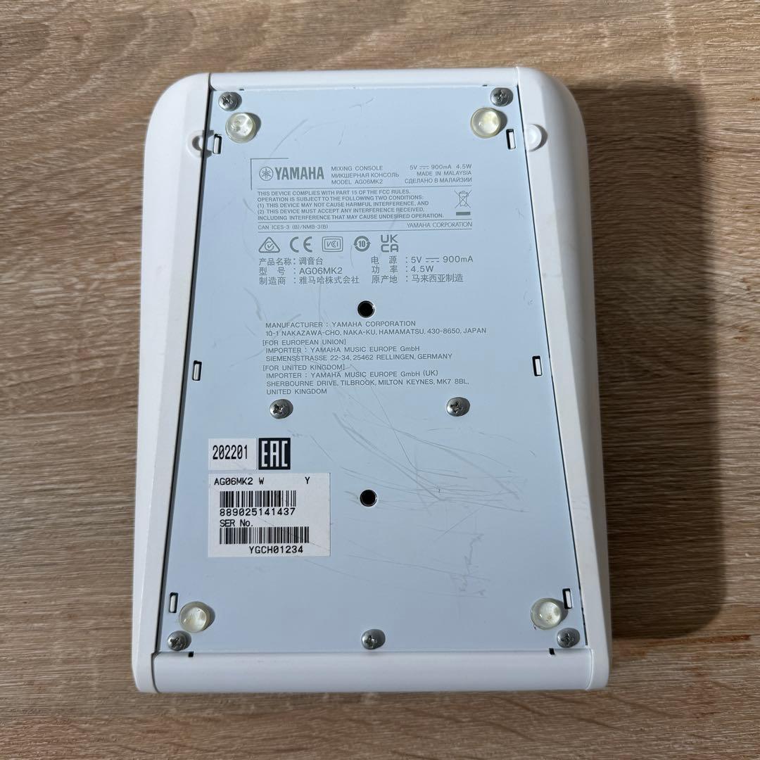 YAMAHA AG06 MKⅡ オーディオインタフェース