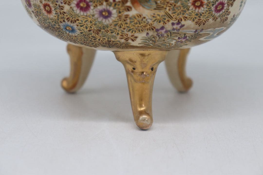 本薩摩　極上　香炉　純銀ぼや蓋　送料込み250708