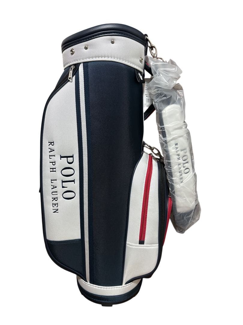 新品未使用！高級ポロラルフローレンキャディバッグ9型トリコロールカラー