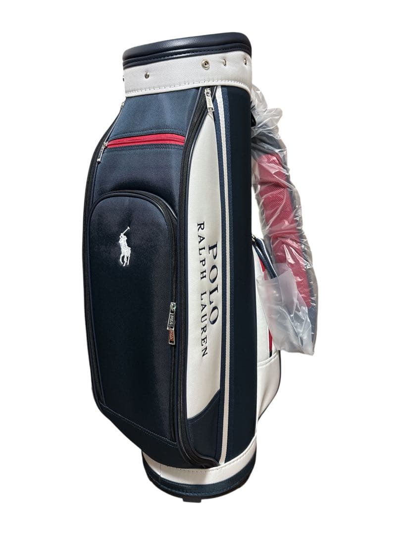 新品未使用！高級ポロラルフローレンキャディバッグ9型トリコロールカラー