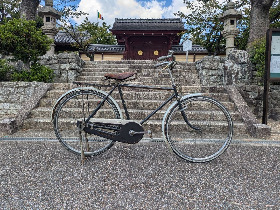 片倉シルク 実用車 レトロ 自転車 ロッドブレーキ　運搬車　ビンテージ