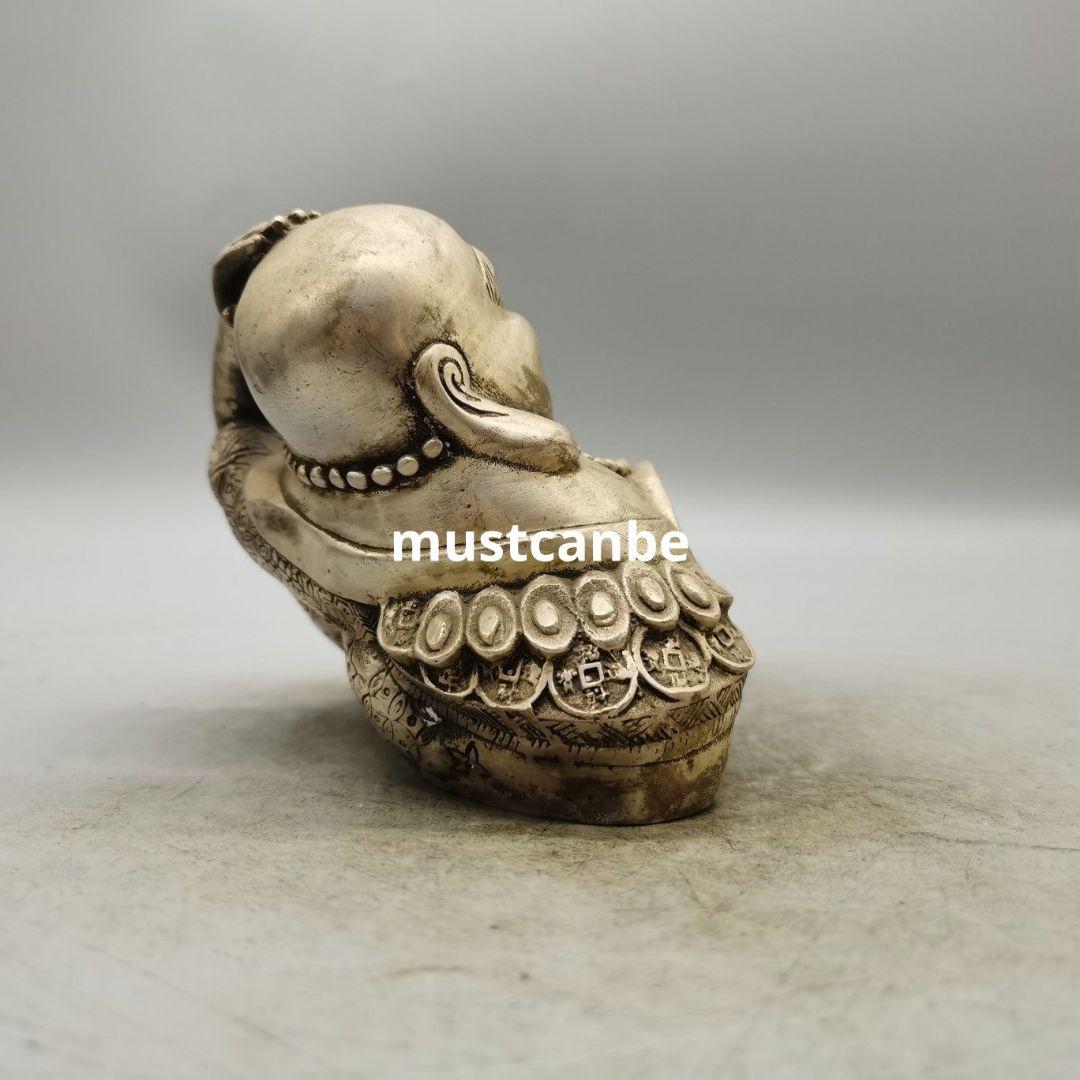 仏教美術 仏像 高枕憂いなし弥勒仏 客間お 茶台 事務机 工芸品 置物