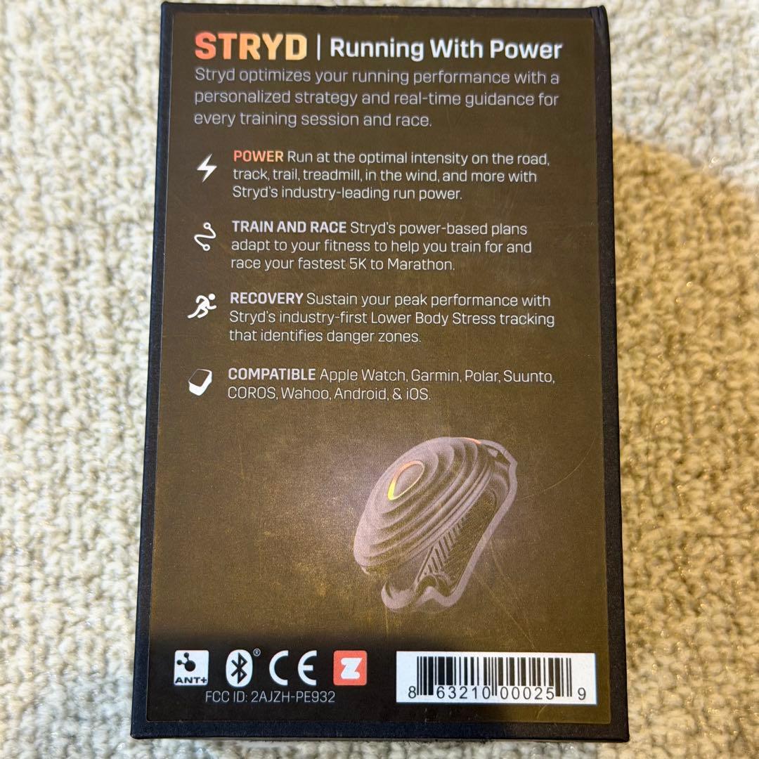 Stryd Next Generation ランニングパワーメーターフットポッド